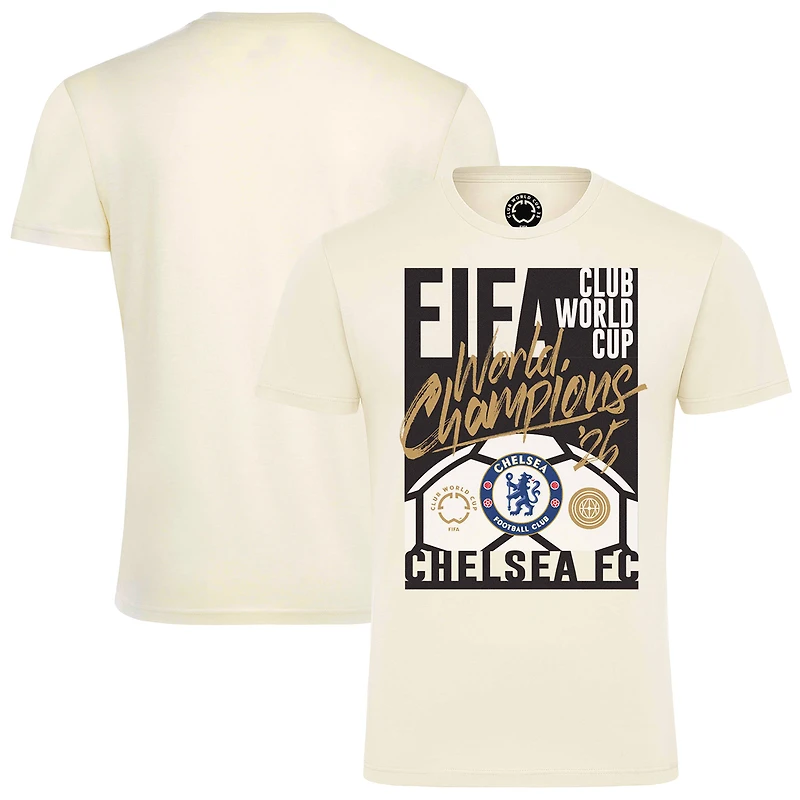 Unisex Sportiqe Natural Chelsea 2025 FIFA Club World Cup Champions T-Shirt