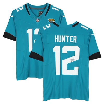 Travis Hunter Jacksonville Jaguars Autographed Teal Nike Vapor F.U.S.E. Limited Jersey
