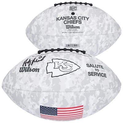 Andy Reid Kansas City Chiefs Autographed Wilson 2024 Salute To Service Football