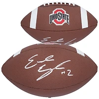 Emeka Egbuka Ohio State Buckeyes Autographed Nike Replica Game Football