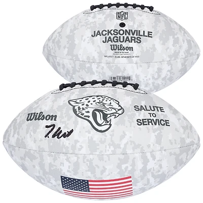 Travis Hunter Jacksonville Jaguars Autographed Wilson 2024 Salute To Service Football
