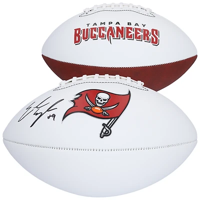 Emeka Egbuka Tampa Bay Buccaneers Autographed Franklin White Panel Football