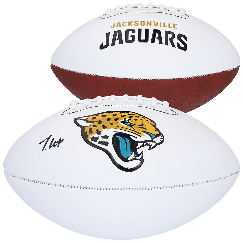 Travis Hunter Jacksonville Jaguars Autographed Franklin White Panel Football