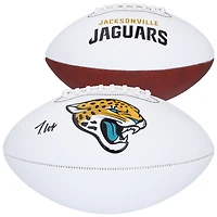 Travis Hunter Jacksonville Jaguars Autographed Franklin White Panel Football