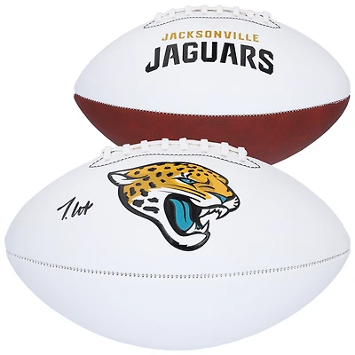 Travis Hunter Jacksonville Jaguars Autographed Franklin White Panel Football