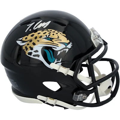 Travis Hunter Jacksonville Jaguars Autographed Riddell Speed Mini Helmet