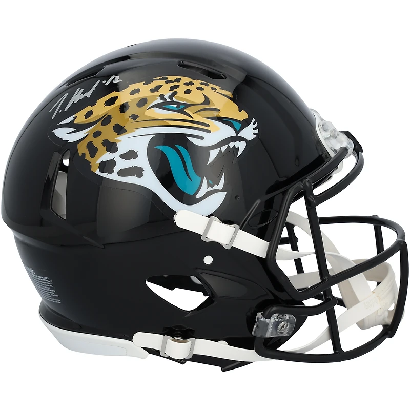 Travis Hunter Jacksonville Jaguars Autographed Riddell Speed Authentic Helmet