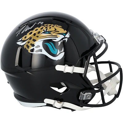 Travis Hunter Jacksonville Jaguars Autographed Riddell Speed Replica Helmet