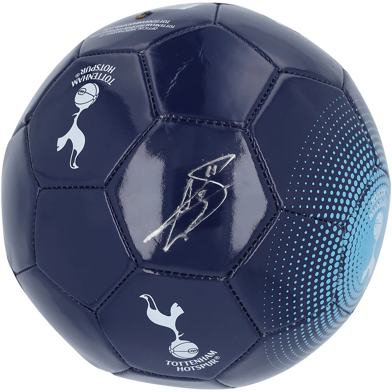 Gareth Bale Tottenham Hotspur Autographed Navy Soccer Ball