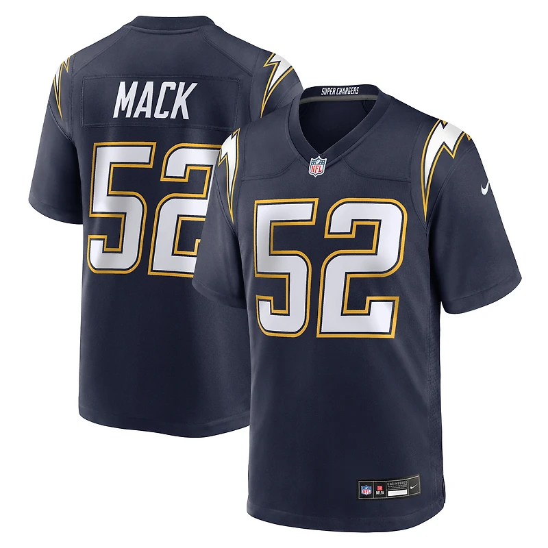 Men's Nike Khalil Mack Navy Los Angeles Chargers Alternate Super Game Player Jersey