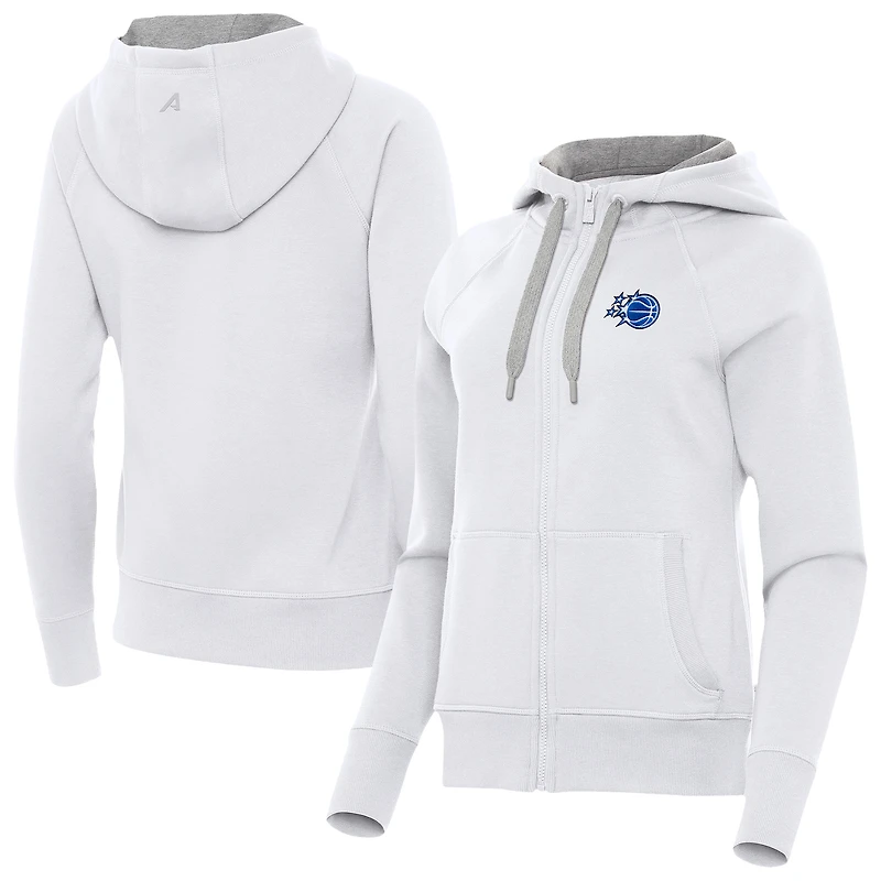 Women's Antigua Orlando Magic New Logo Victory Full-Zip Hooded Sweatshirt