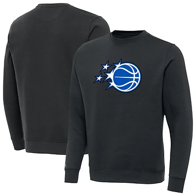 Men's Antigua Charcoal Orlando Magic New Logo Victory Pullover Sweatshirt