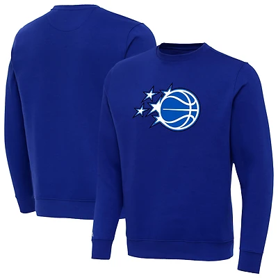 Men's Antigua Royal Orlando Magic New Logo Victory Pullover Sweatshirt