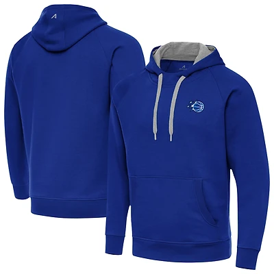 Men's Antigua Royal Orlando Magic New Logo Victory Pullover Hoodie