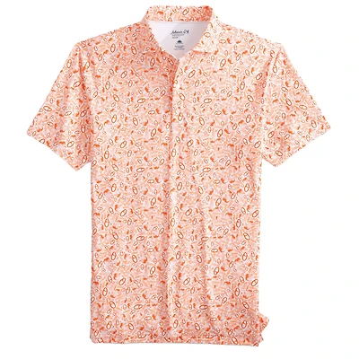 Men's  johnnie-O White Baltimore Orioles All Over Print Performance Polo