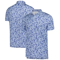 Men's  johnnie-O White Chicago Cubs All Over Print Performance Polo