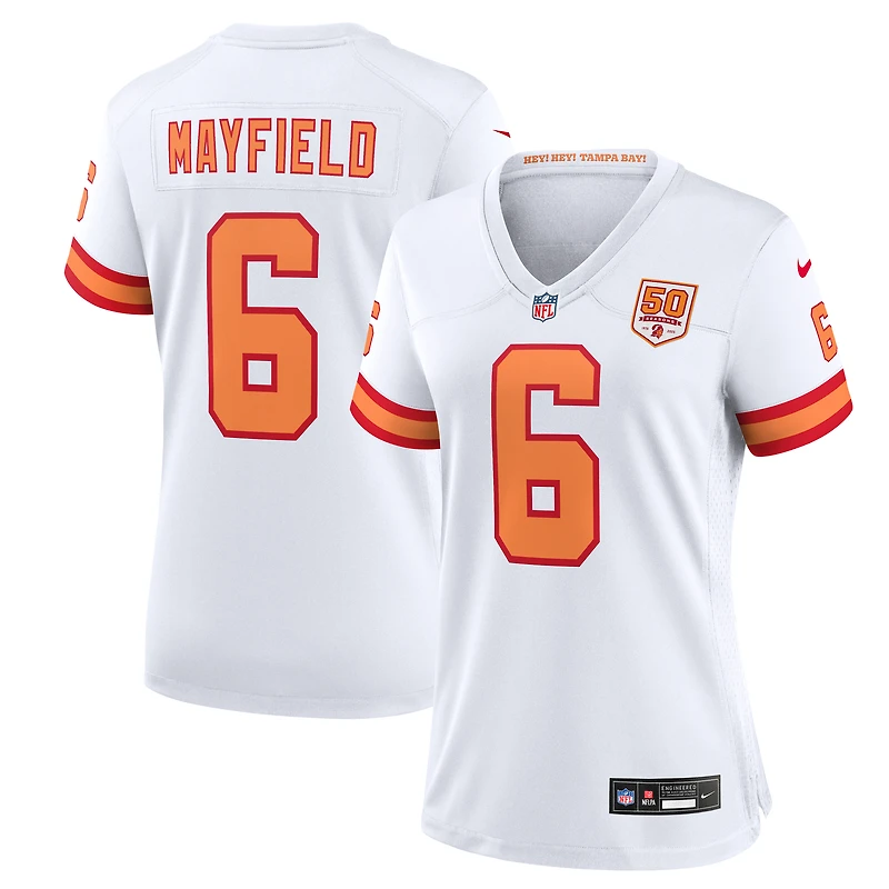 Women's Nike Baker Mayfield White '76 Tampa Bay Buccaneers 50th Season Game Jersey