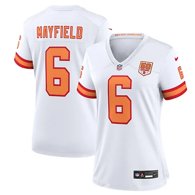 Women's Nike Baker Mayfield White '76 Tampa Bay Buccaneers 50th Season Game Jersey