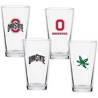 Ohio State Buckeyes 16oz. Collector Pint Glass Four-Set