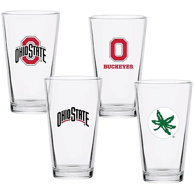 Ohio State Buckeyes 16oz. Collector Pint Glass Four-Set