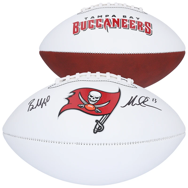 Mike Evans & Baker Mayfield Tampa Bay Buccaneers Autographed Franklin White Panel Football