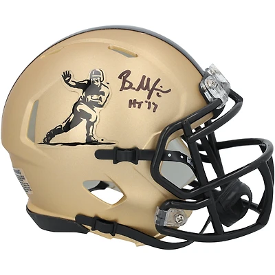 Baker Mayfield Oklahoma Sooners Autographed Gold Heisman Speed Mini Helmet with "HS 17" Inscription