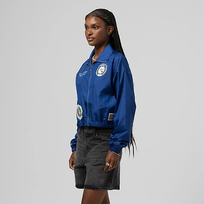 Women's Mitchell & Ness  Blue Los Angeles Dodgers Cooperstown Collection Nylon Full-Zip Jacket