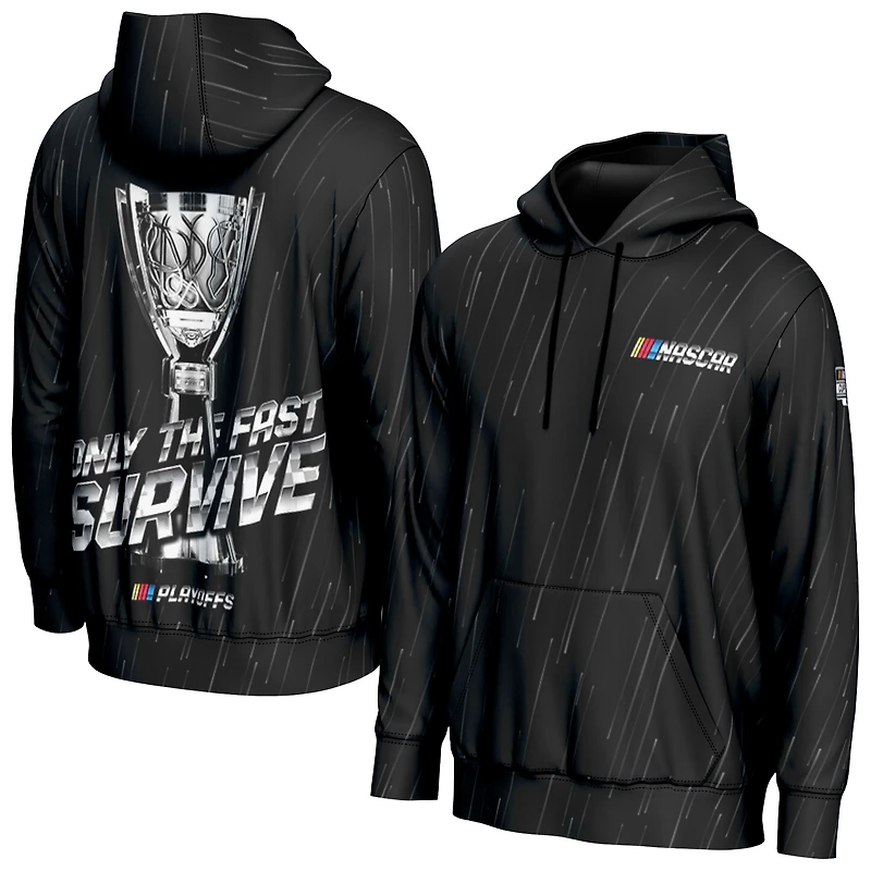 Men's ProSphere  Black NASCAR Only the Fast Survive Playoffs Pullover Hoodie