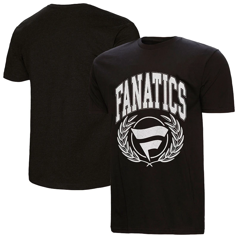 Women's Mitchell & Ness Black Fanatics Laurel Logo T-Shirt