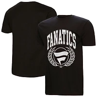 Women's Mitchell & Ness  Black Fanatics Laurel Logo T-Shirt