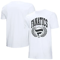 Women's Mitchell & Ness  White Fanatics Laurel Logo T-Shirt