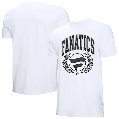 Women's Mitchell & Ness  White Fanatics Laurel Logo T-Shirt