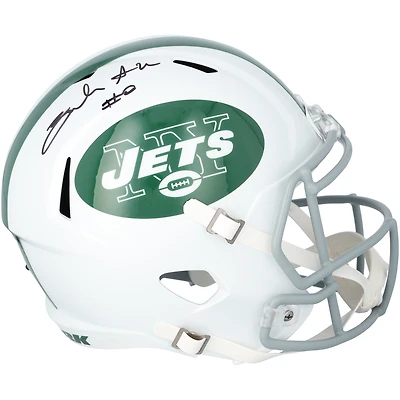 Braelon Allen New York Jets Autographed Riddell White Alternate Speed Replica Helmet