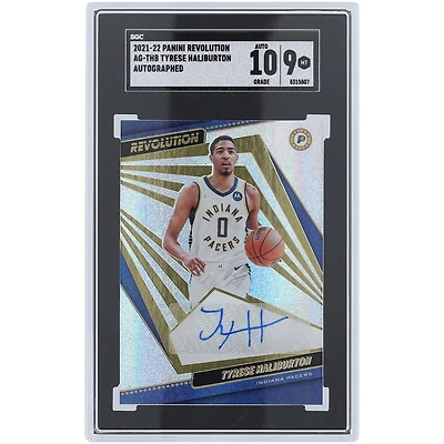 Tyrese Haliburton Indiana Pacers Autographed 2021-22 Panini Revolution #AG-THB SGC Authenticated 9/10 Card