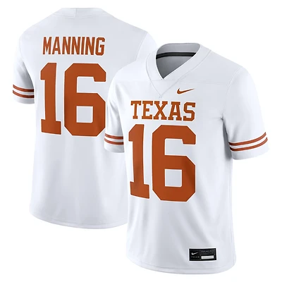 Men's Nike Arch Manning White Texas Longhorns Game Jersey