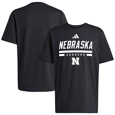 Men's adidas  Black Nebraska Huskers Alternate Fresh T-Shirt