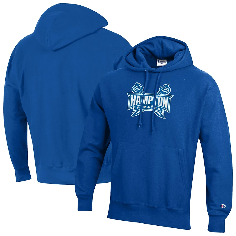 Men's Champion Royal Hampton Pirates Reverse Weave Pullover Hoodie