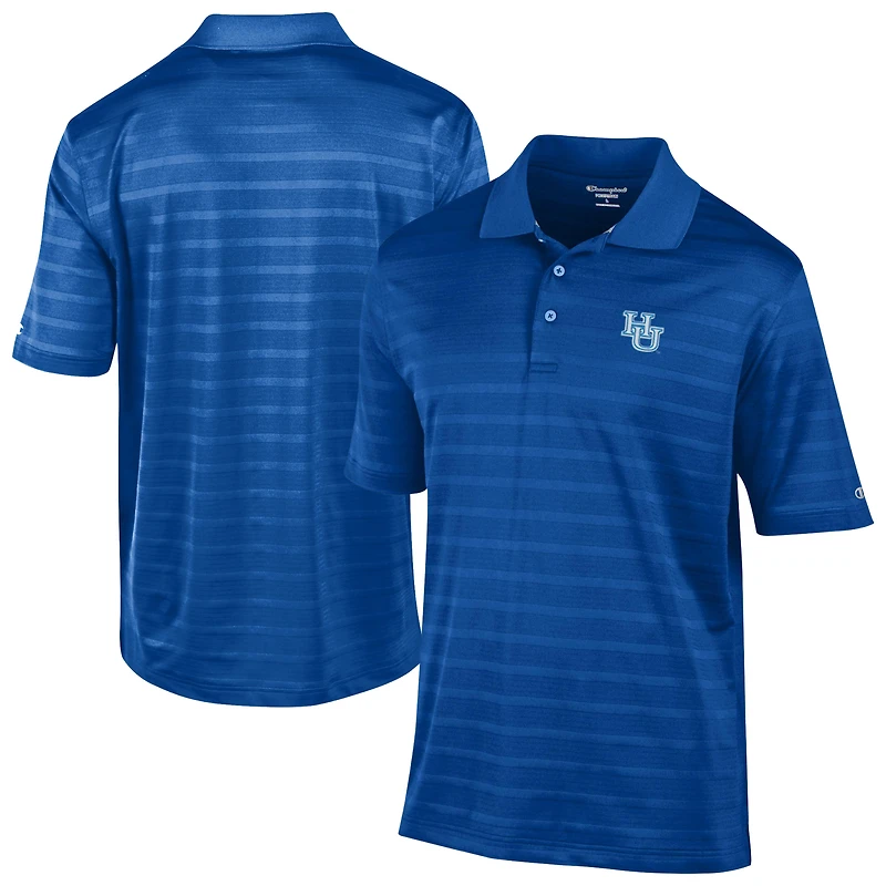 Men's Champion Royal Hampton Pirates Textured Solid Polo