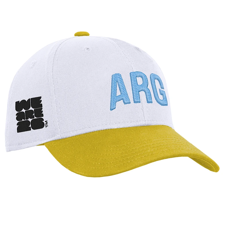 Men's Outerstuff White Argentina National Team FIFA World Cup 2026 International Snapback Hat