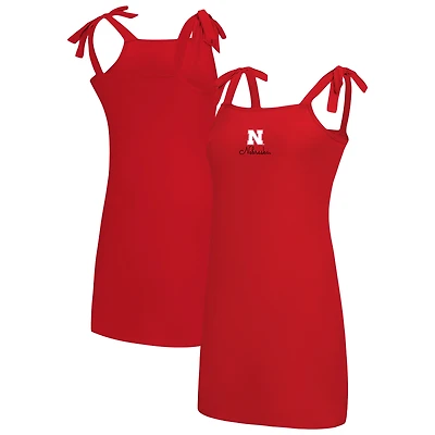 Women's Concepts Sport  Scarlet Nebraska Huskers Tie-Shoulder Nightdress
