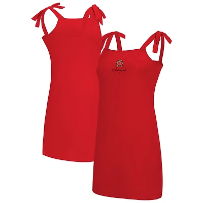 Women's Concepts Sport  Red Maryland Terrapins Tie-Shoulder Nightdress