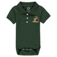 Infant Green Oregon Ducks Polo Bodysuit