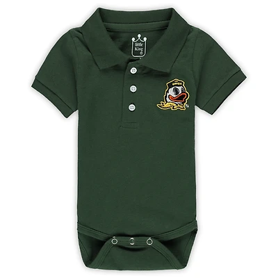 Infant Green Oregon Ducks Polo Bodysuit