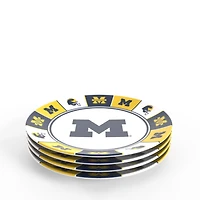 Tervis Michigan Wolverines Four-Piece Melamine Dinner Plate Set