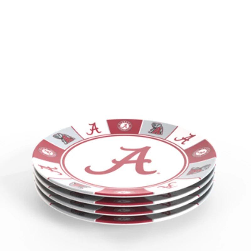 Tervis Alabama Crimson Tide Four-Piece Melamine Dinner Plate Set