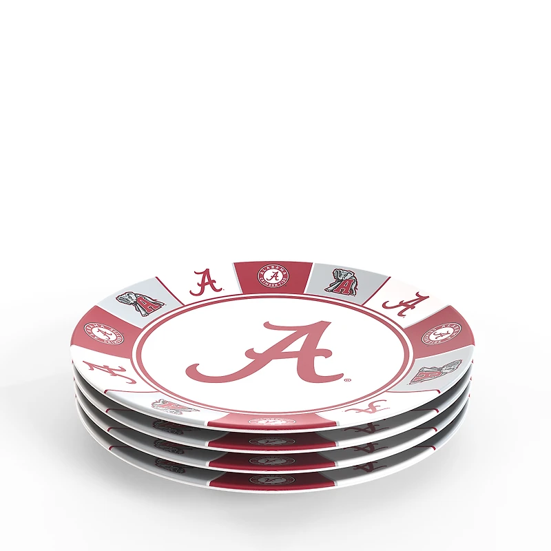 Tervis Alabama Crimson Tide Four-Piece Melamine Dinner Plate Set