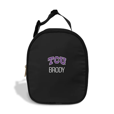 Youth Chad & Jake Black TCU Horned Frogs Personalized Insulated Lunch Bag