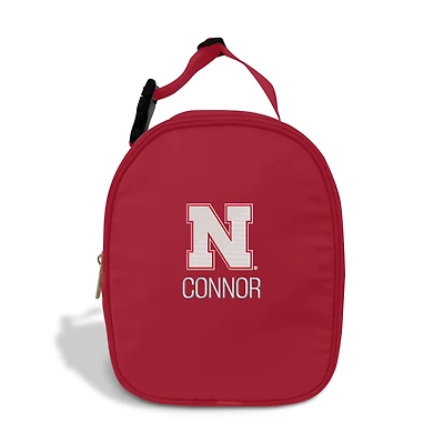 Youth Chad & Jake Scarlet Nebraska Huskers Personalized Insulated Lunch Bag