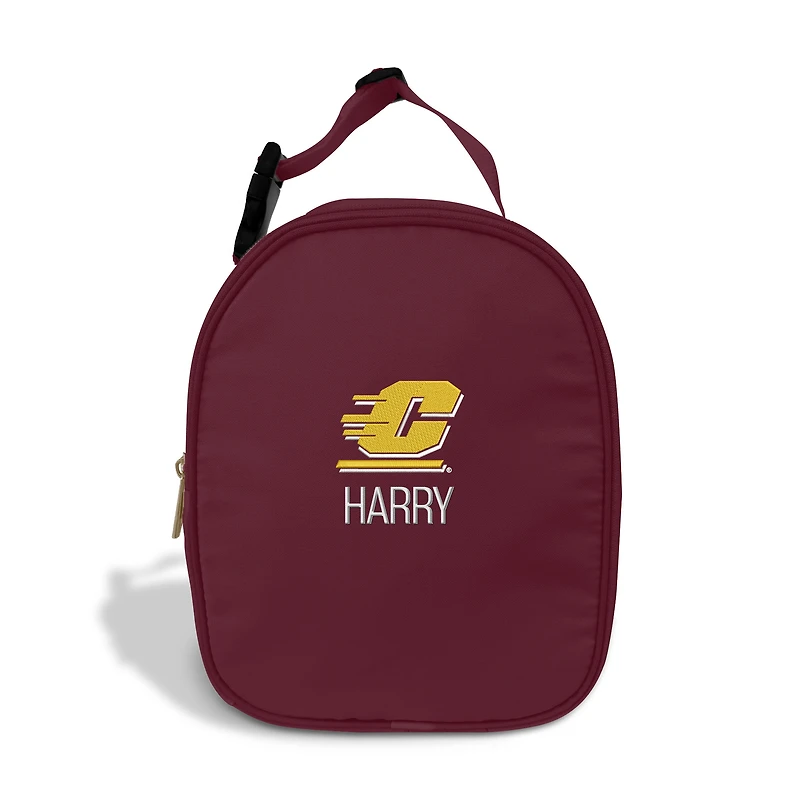 Youth Chad & Jake Maroon Central Michigan Chippewas Personalized Insulated Lunch Bag