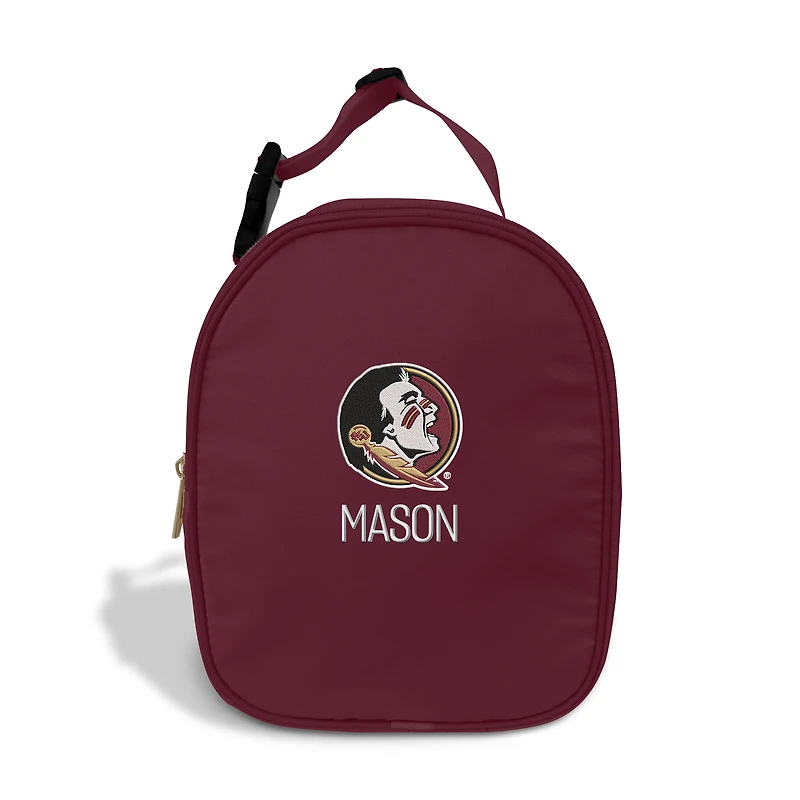 Youth Chad & Jake Garnet Florida State Seminoles Personalized Insulated Lunch Bag